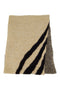 Zusss - Gebreide Sjaal Met Zebra Design - Zwart/Kit