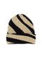 Zusss - Gebreide Muts Met Zebra Dessin - Dubbel