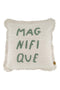 Zusss - Kussen Ruffle Magnifique 45x45cm Peper En Zout/Grijsblauw