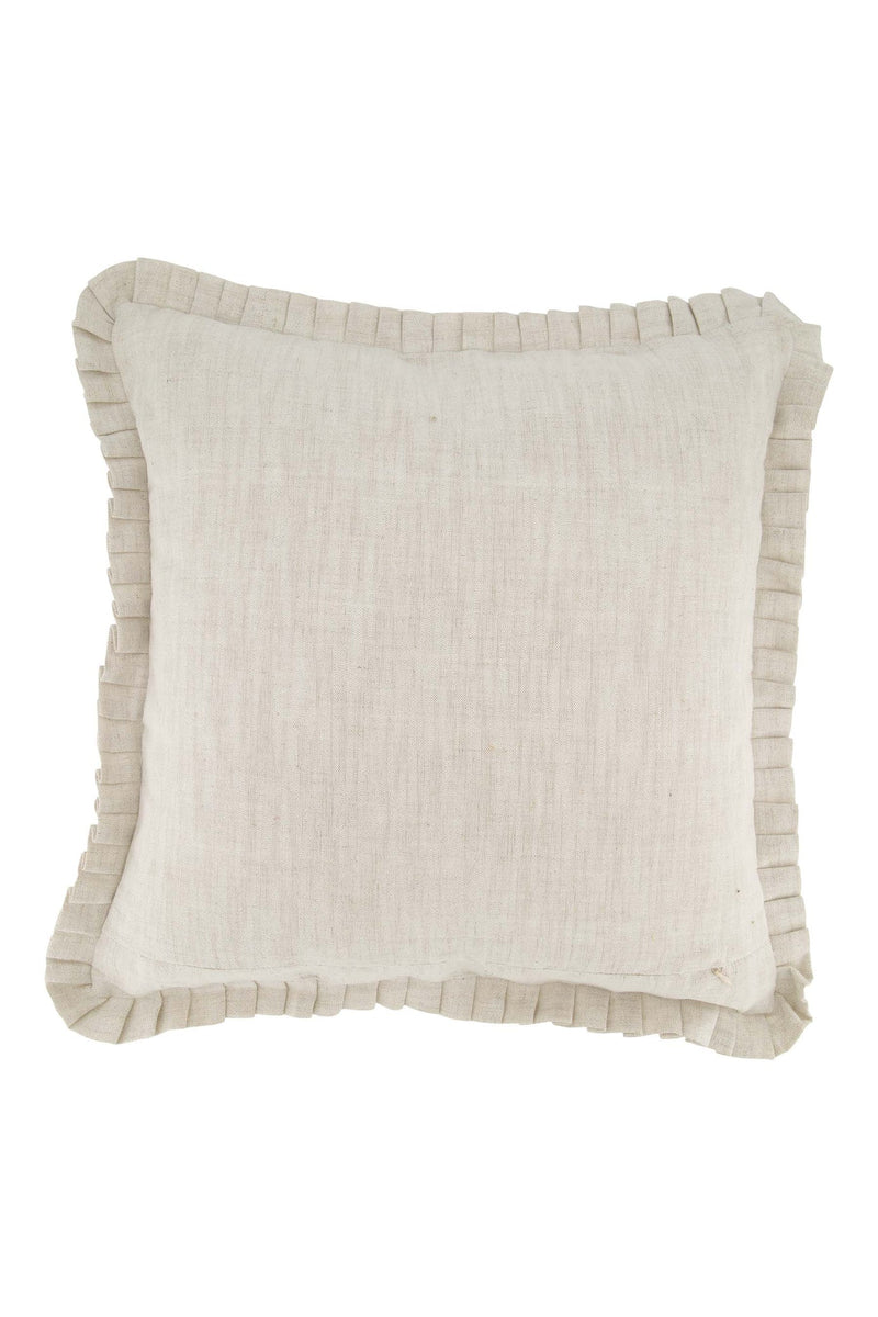 Zusss - Kussen Ruffle Magnifique 45x45cm Peper En Zout/Grijsblauw