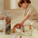 Little Dutch - Houten racebaan in speelkoffer – Meerkleurig – Essentials