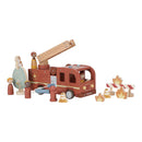 Little Dutch - Houten brandweerwagen – Rood – Essentials