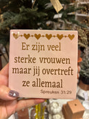Tegeltje - Sterke vrouwen
