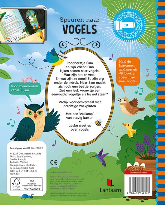 Speuren/zaklamp - Speuren naar vogels