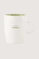 Zusss Theemok You Are Fabulous - Wit/Lichtgroen