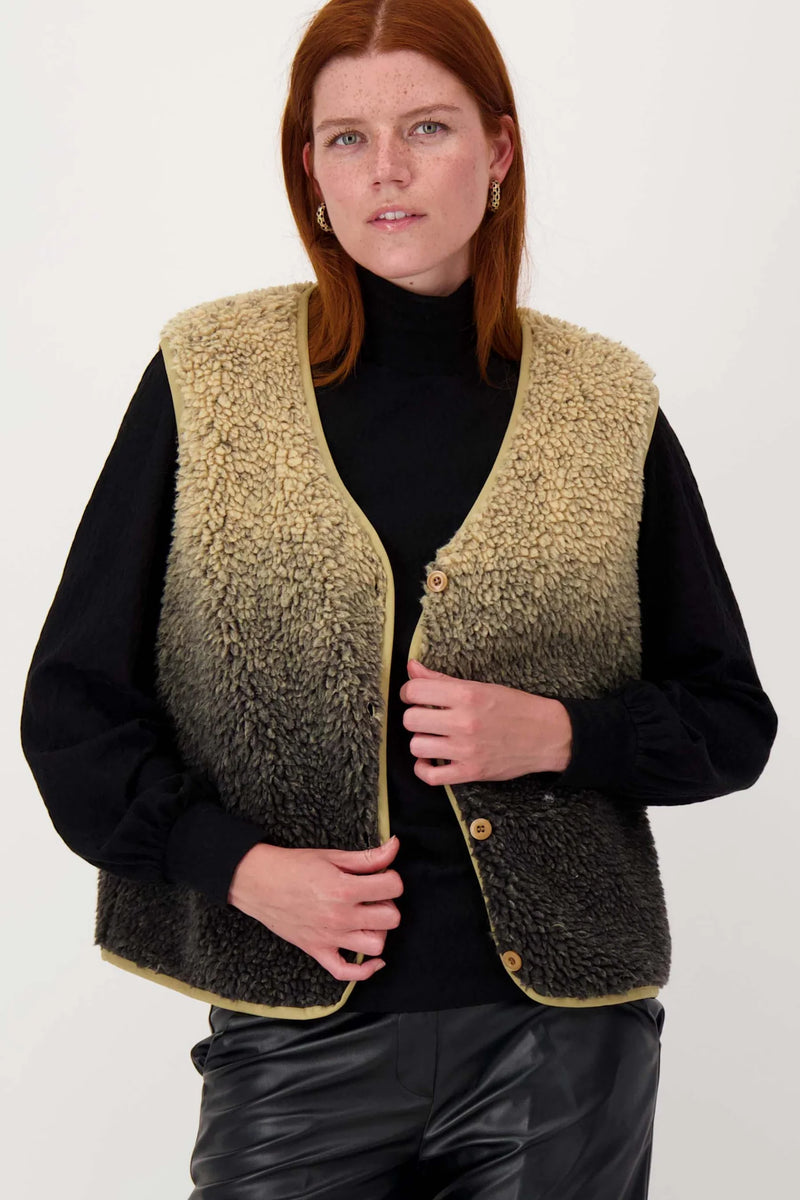 Zusss - Teddy Bodywarmer / Gilet  Degradé
