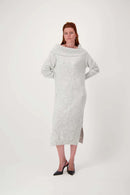 Zusss - Brei Jurk Met Grote Schouder Omslag