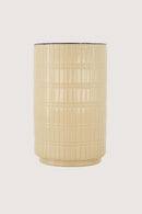 Zusss Vaas Keramiek Relief Lovely - Zand