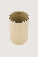 Zusss Vaas Keramiek Relief Lovely - Zand