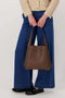 Zusss - Schoudertas Met Mooi Strap Detail + Make Up Tasje - Bruin