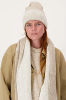 Zusss Gebreide Muts Met Tipping - Taupe