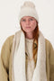 Zusss Gebreide Muts Met Tipping - Taupe