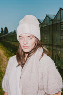 Zusss Gebreide Muts Met Tipping - Taupe