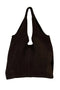 Zusss Suede Schoudertas - Chocoladebruin