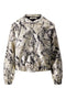 Zusss - Jacquard Glans Jasje - Beige/Goud