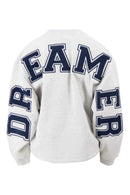 Zusss - Sweater Met Tekst - Grey Melange