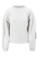 Zusss - Sweater Met Tekst - Grey Melange