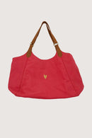 Zusss - Love Tote Bag Met Leren Details - Raspberry