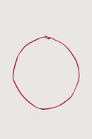 Zusss - Immitatie Suède Armband met Hart - Crispy Pink