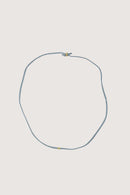 Zusss - Immitatie Suède Armband met Hart - Silver Blue