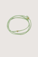 Zusss - Immitatie Suède Armband met Hart - Conflower Blue