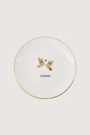 Zusss - Gebaksbordje Lovebirds - Wit/Goud