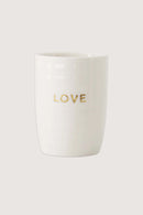 Zusss - Koffiemok Love - Wit/Goud