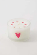 Zusss Geurkaarsje Glas Hartje Wit/ Roze