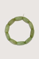 Zusss - Armband Van Kralen Elastiek - Olive Green