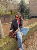 Mable Triangle Scarf - Rose Bordeaux