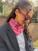 Mable Triangle Scarf - Rose Bordeaux