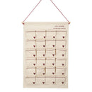 Zusss - Adventskalender - Fijne dagen - Wit/rood