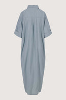 Zusss - Lange Blouse jurk - Silver Blue