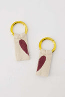 Zusss - Ansichtkaart Sleutelhangers Hart Wit/Rood