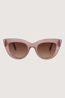 Zusss - Cat eye zonnebril met panterprint details - Incl koker