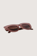 Zusss - Cat eye zonnebril met panterprint details - Incl koker