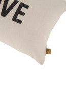Zusss Kussen Love - 50x30cm - Antracietgrijs/Zand
