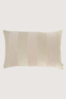 Zusss Kussen Streep Katoen/Velvet 60x40cm - Zand