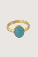 Zusss - Ring met Steen Verstelbaar - Mid Blue