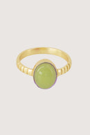 Zusss - Ring met Steen Verstelbaar - Light Mint