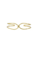 Zusss - Armband Bangle met een Twist - Goud