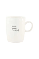 Zusss - Koffiemok Feels Good - Wit/Zwart