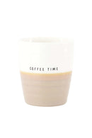Zusss - Koffiemok - Coffee time - Wit/Donker zand