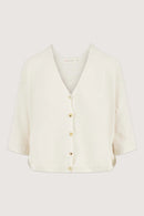 Zusss - Vestje met Leuke Knopen - Off White