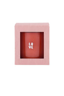 Zusss - Geurkaars Glas in Doosje Love - Donker roze