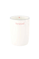 Zusss - Koffiemok Best Sister - Wit/Licht roze
