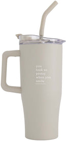 Zusss Tumbler Drinkfles - Pretty Smile - Zand