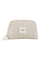 Zusss - Toilettas Momentje Van Geluk - Off White / Rood