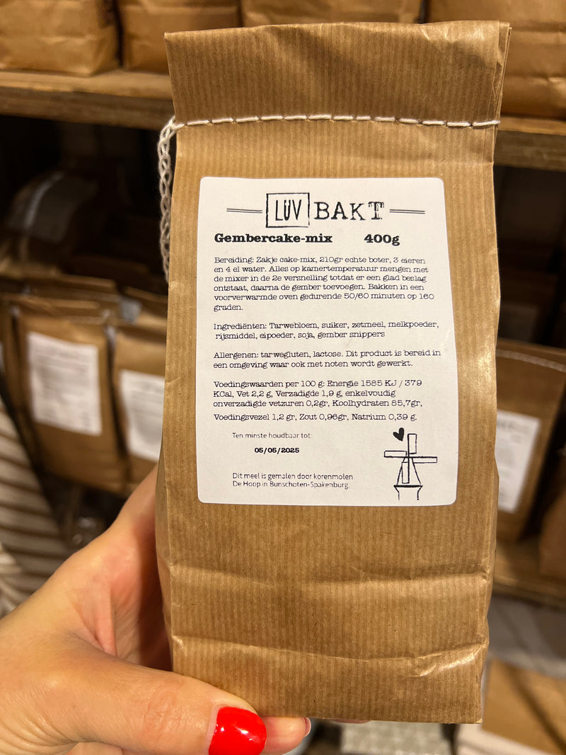 LUV Bakt - Gembercake - Bakmix