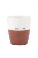 Zusss Koffiemok - Lovely day - Wit/Donkerrood